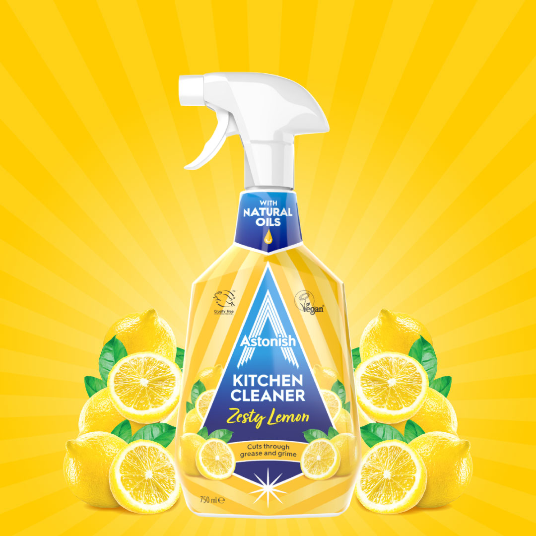 ASTONISH KITCHEN CLEANER  ZESTY LEMON 750ML