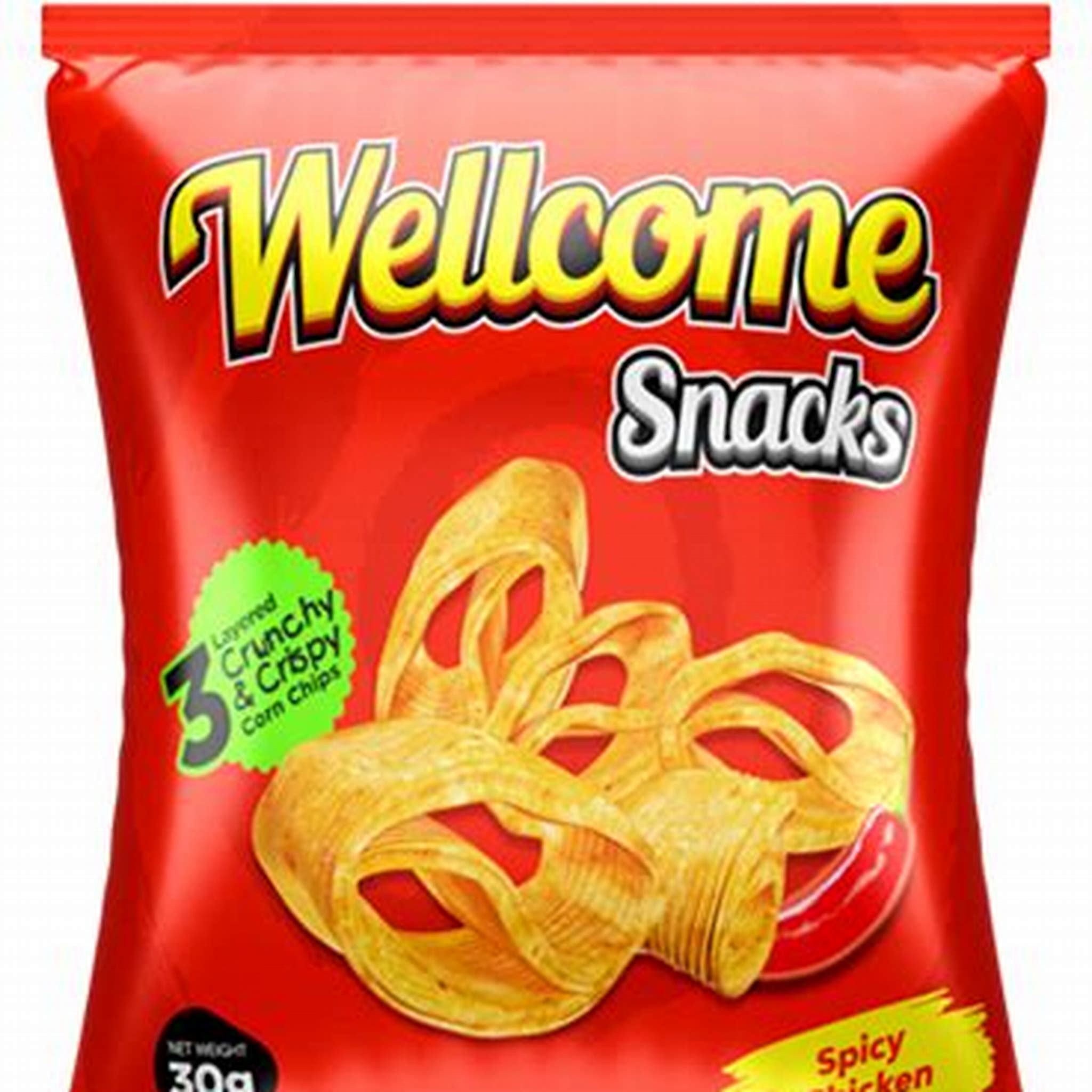 WELLCOME SNACKS SPICY CHICKEN 30G