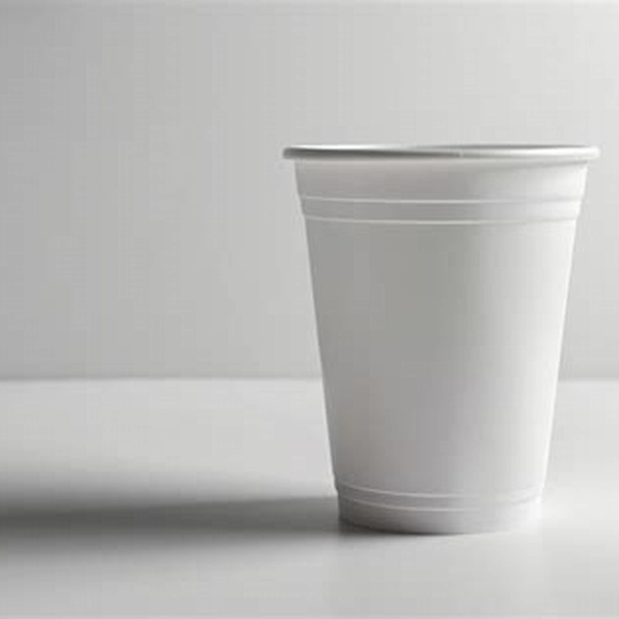 WHITE PLASTIC CUP