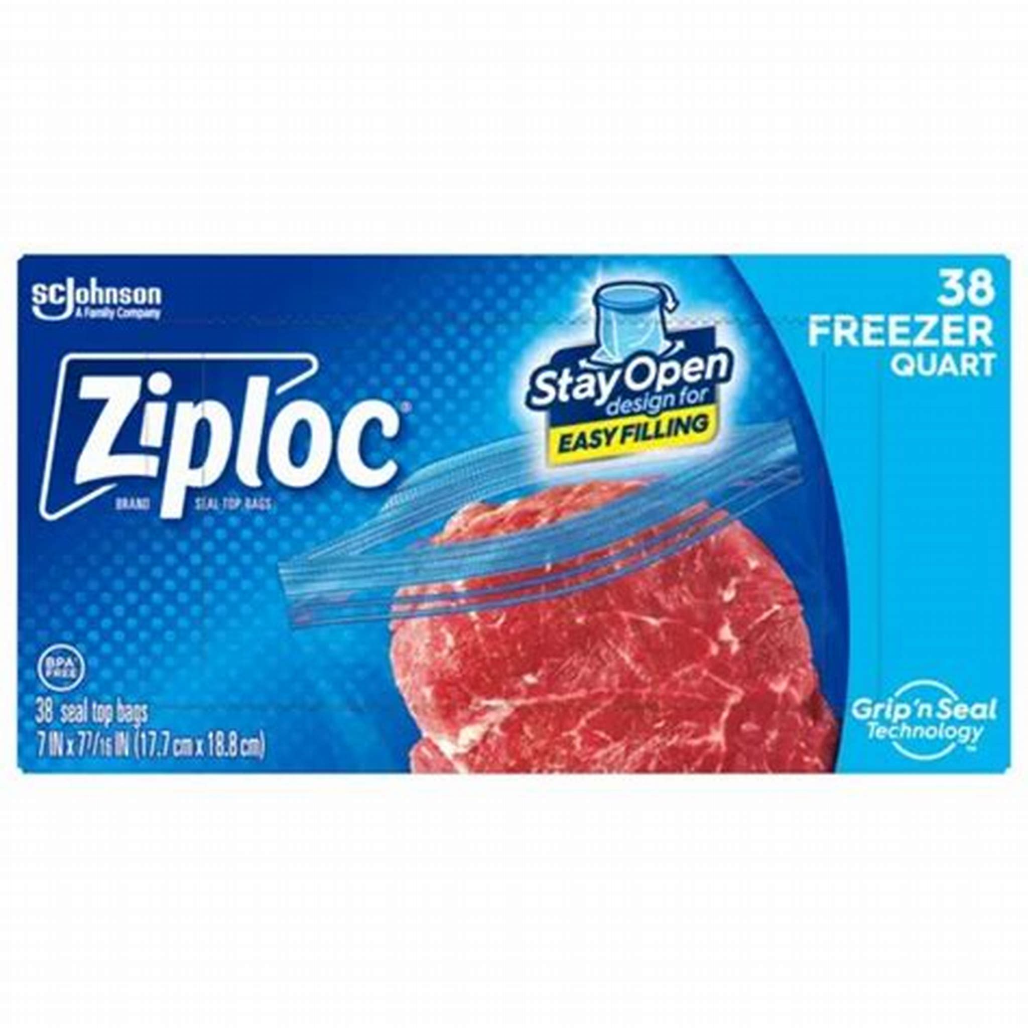 ZIPLOC GRIP N SEAL 38 & 54 FREEZER GALLON
