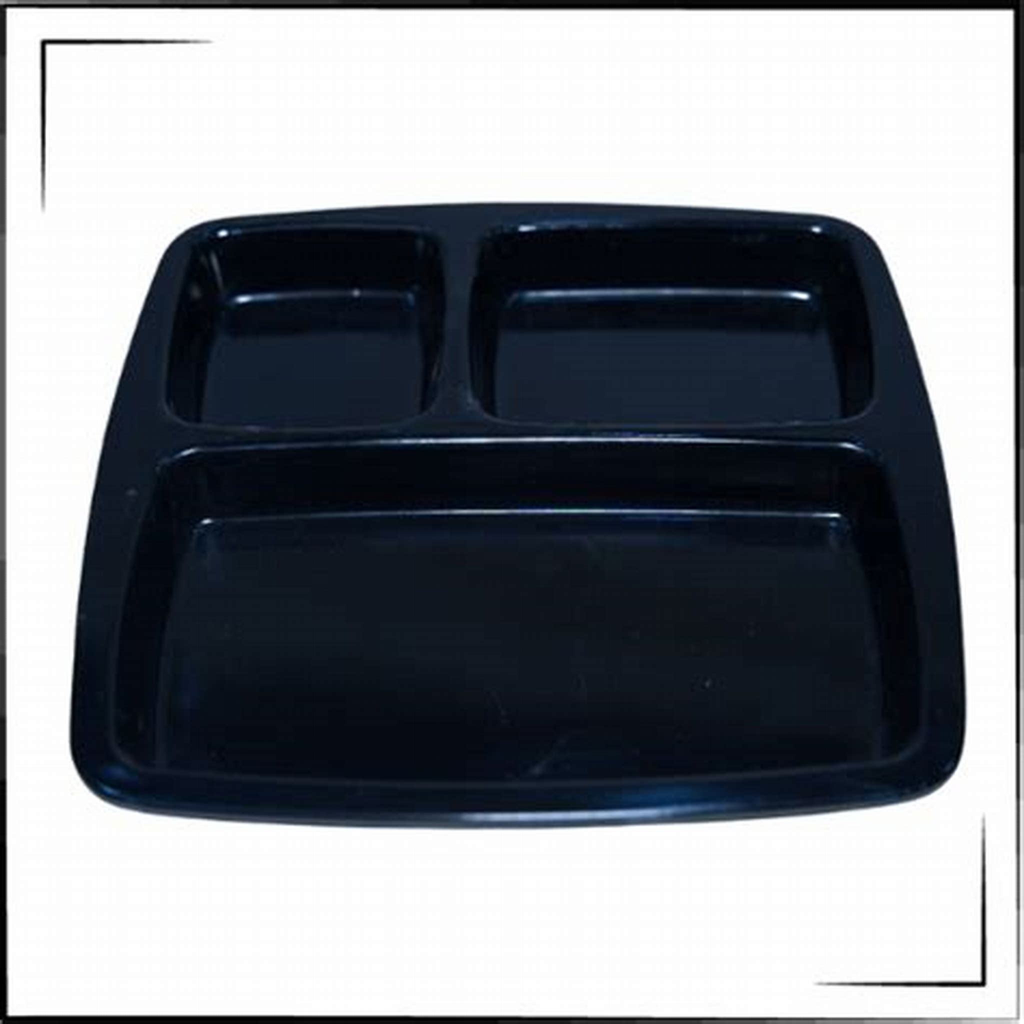 BLACK PLATE WITH PARTITION