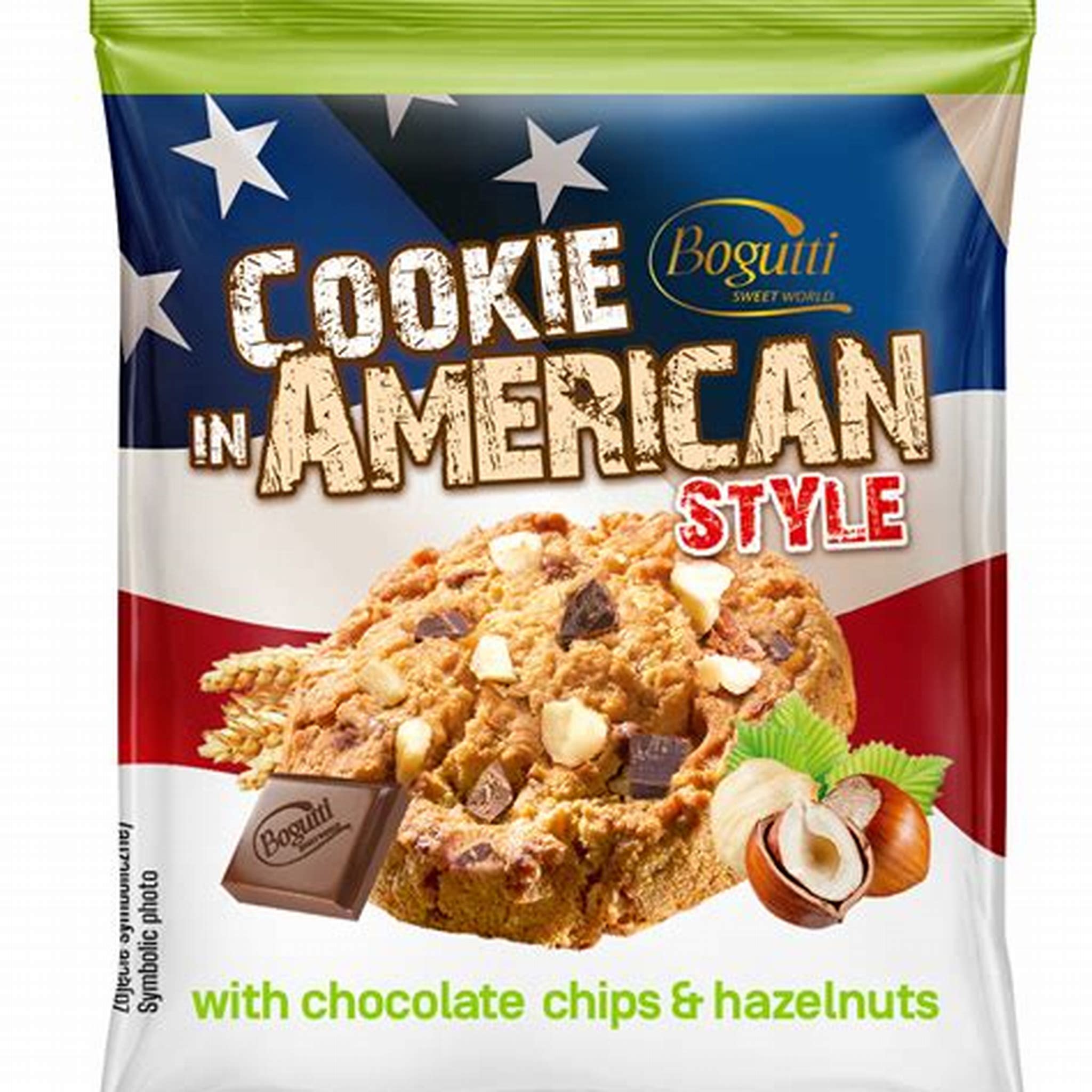 BOGUTTI COOKIES IN AMERICAN STYLE WITH CHOCOLATE CHIPS & HAZELNUT