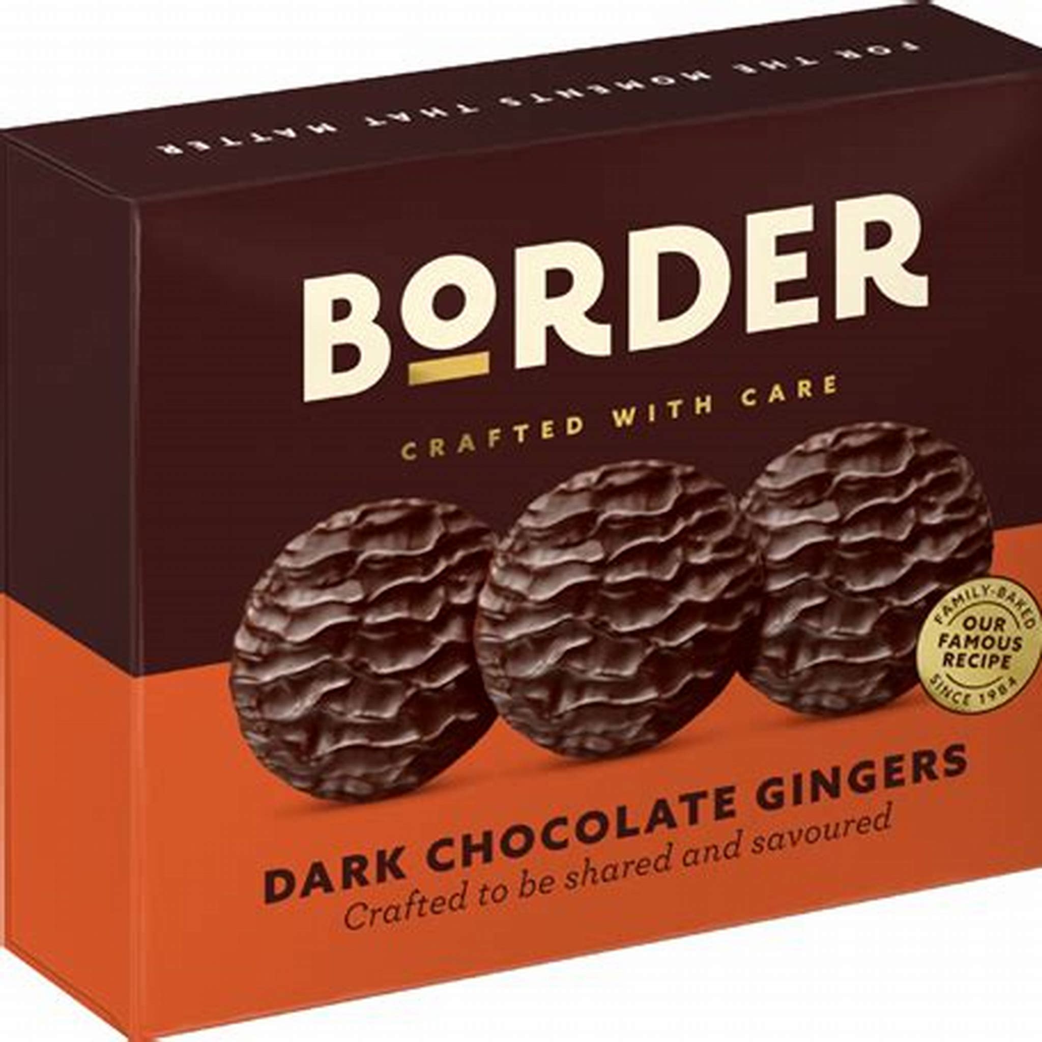 BORDER DARK CHOCOLATE GINGERS 255G