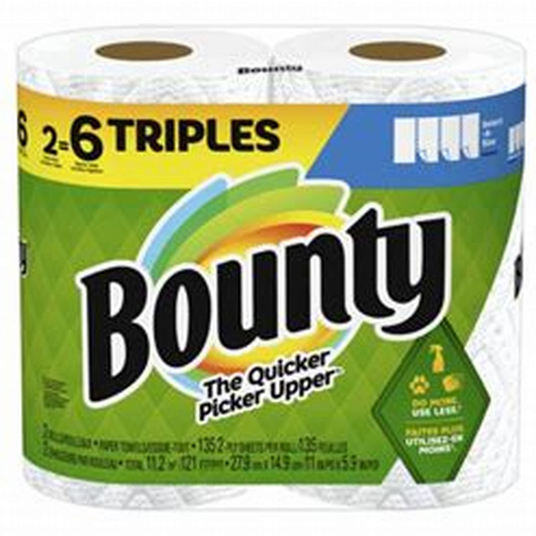 BOUNTY THE QUICKER PICKER UPPER TISSUE