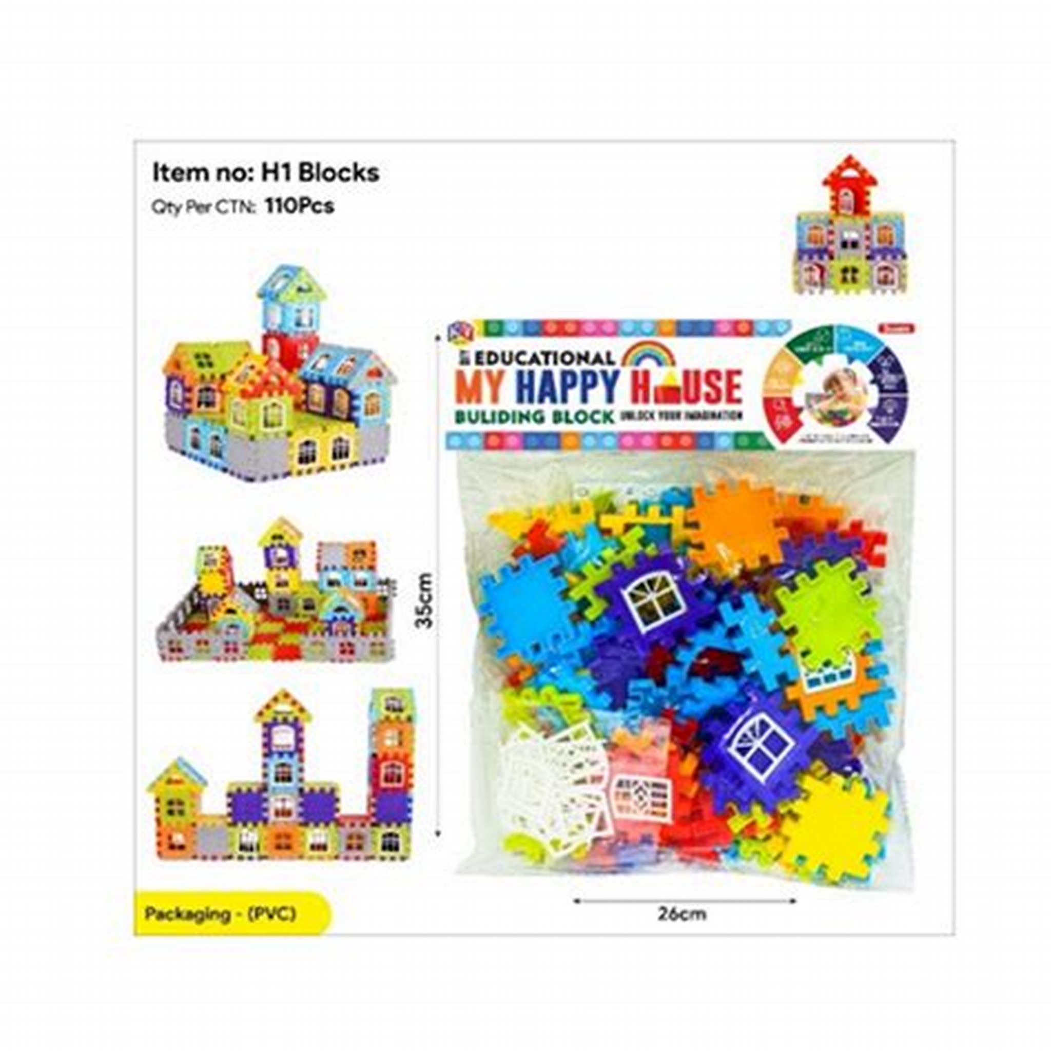BUILDING BLOCK HAPPY SLIDE Way villa