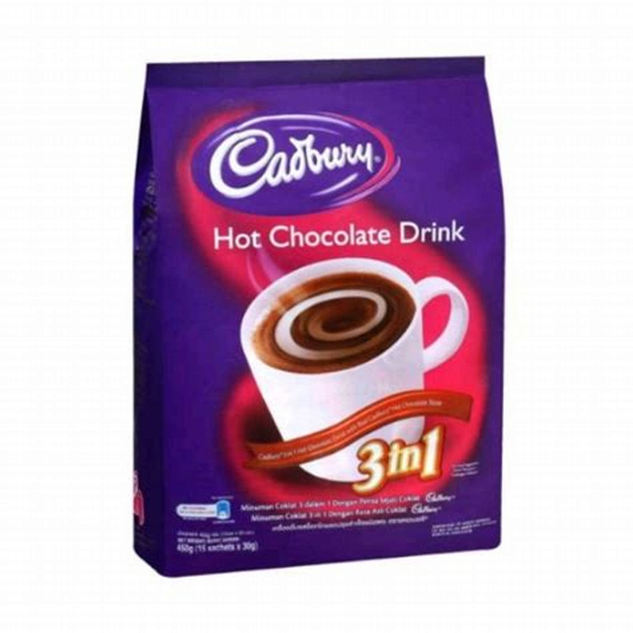CADBURY HOT CHOCOLATE DRINK 3IN1 450G