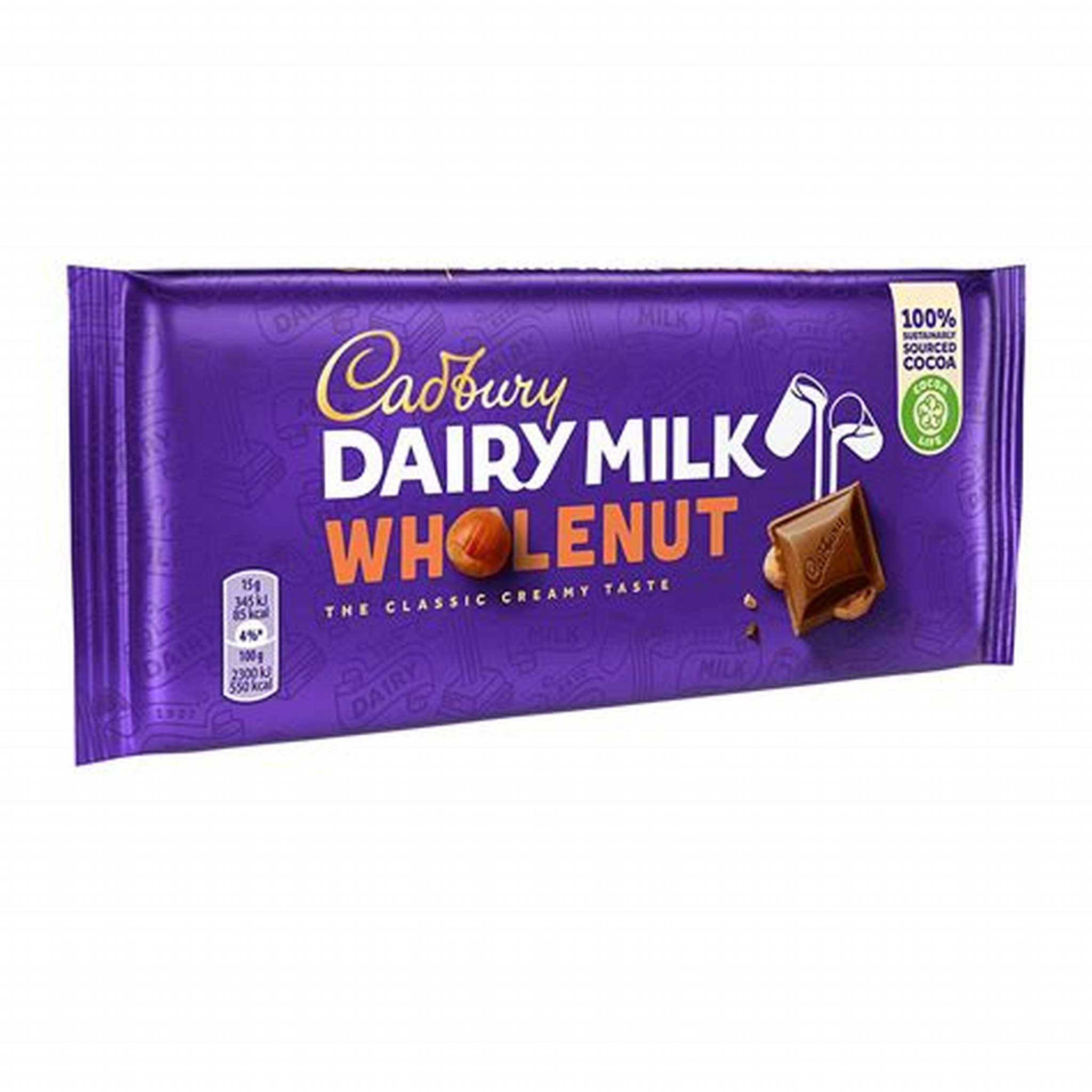 CARBURY DAIRY MILK WHOLENUT 120G