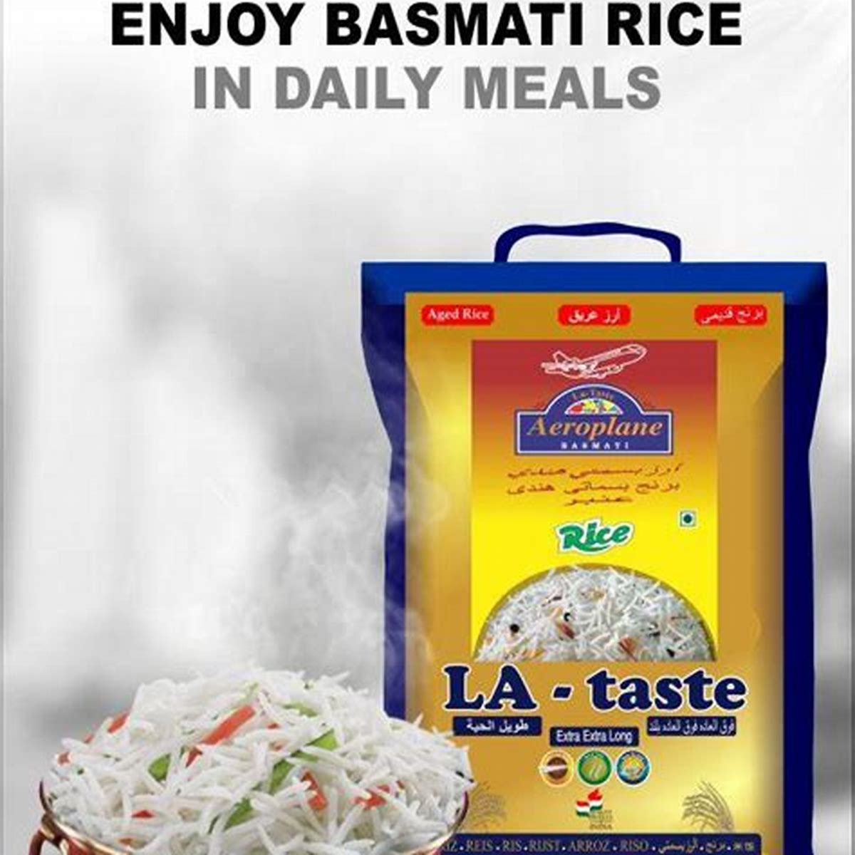 AEROPLANE BASMATIC RICE LA-TASTE 5KG