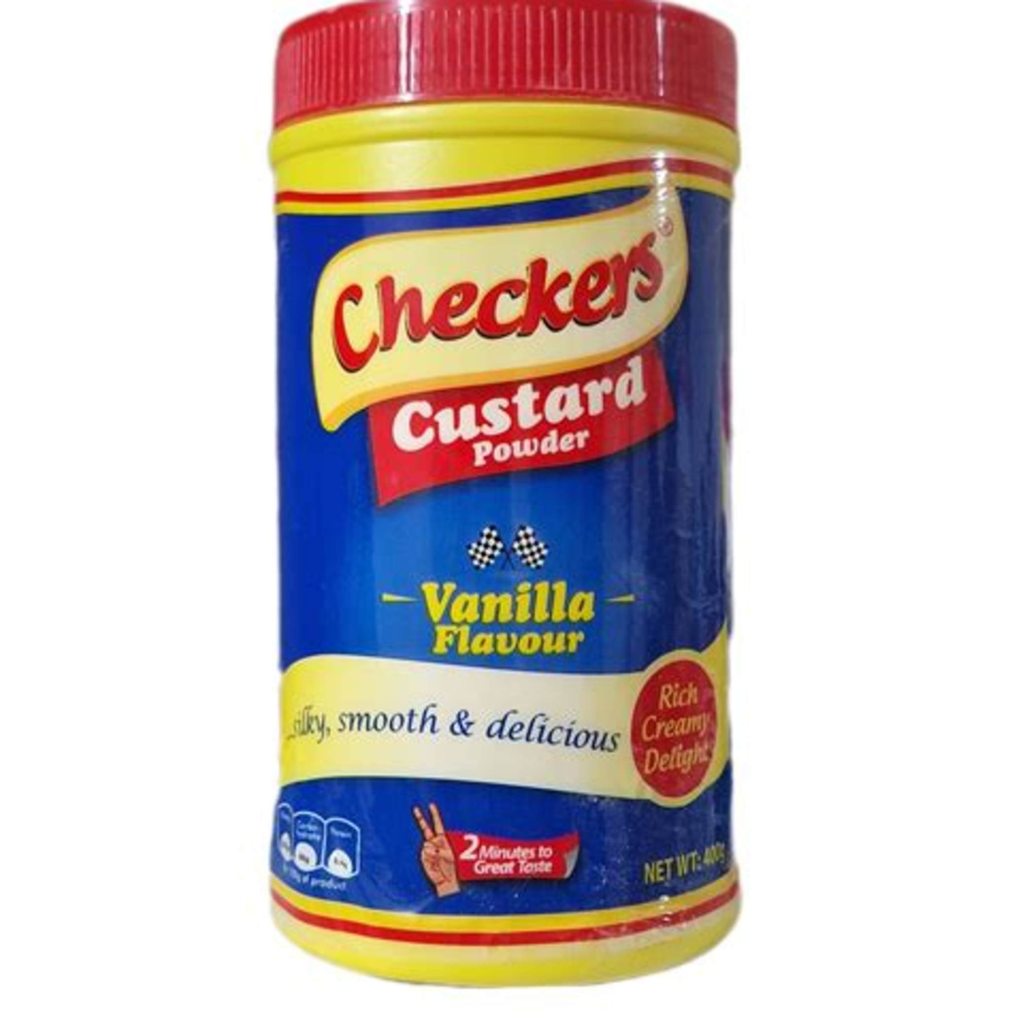 CHECKERS CUSTARD VANILLA JAR 400G