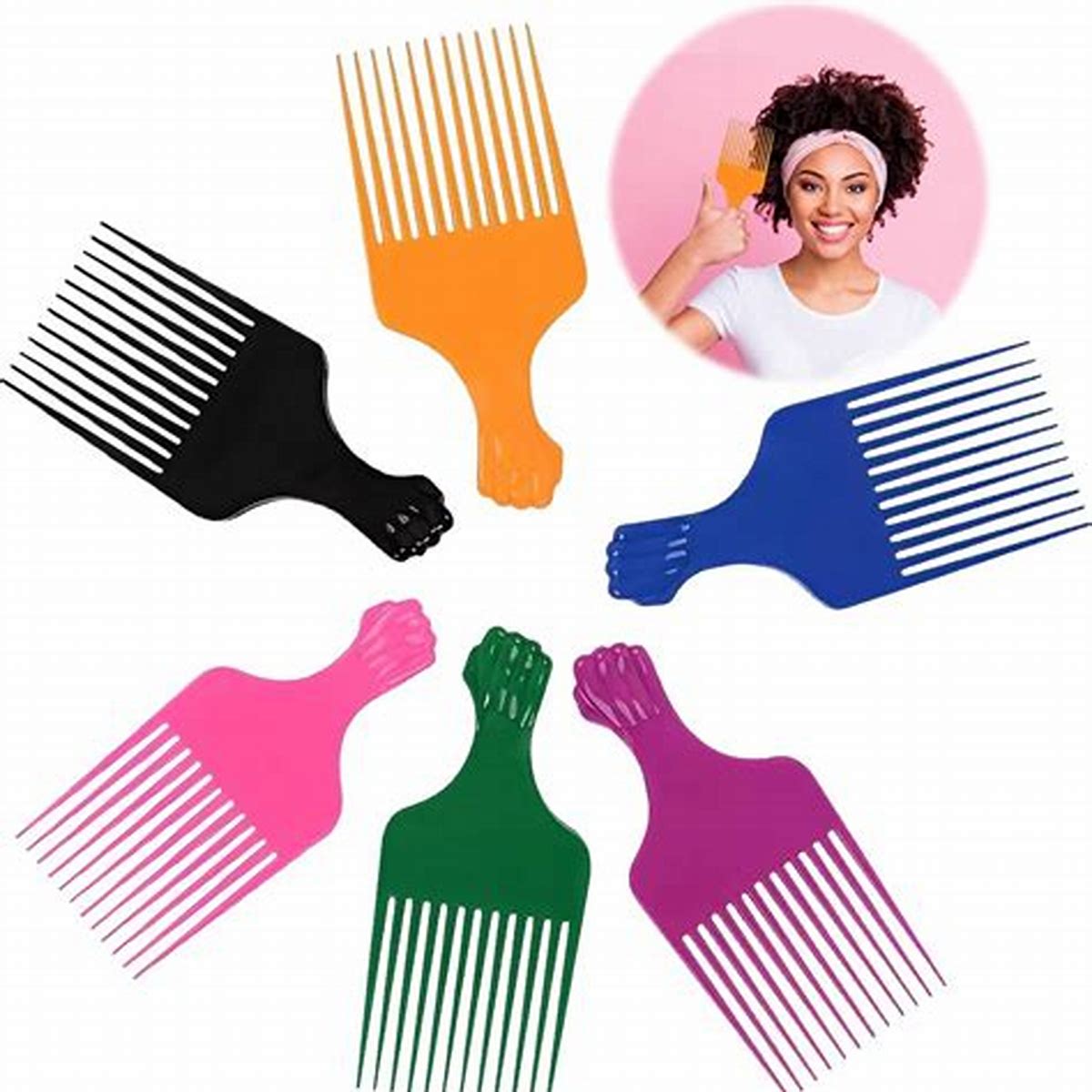 AFRO COMB COLOURED