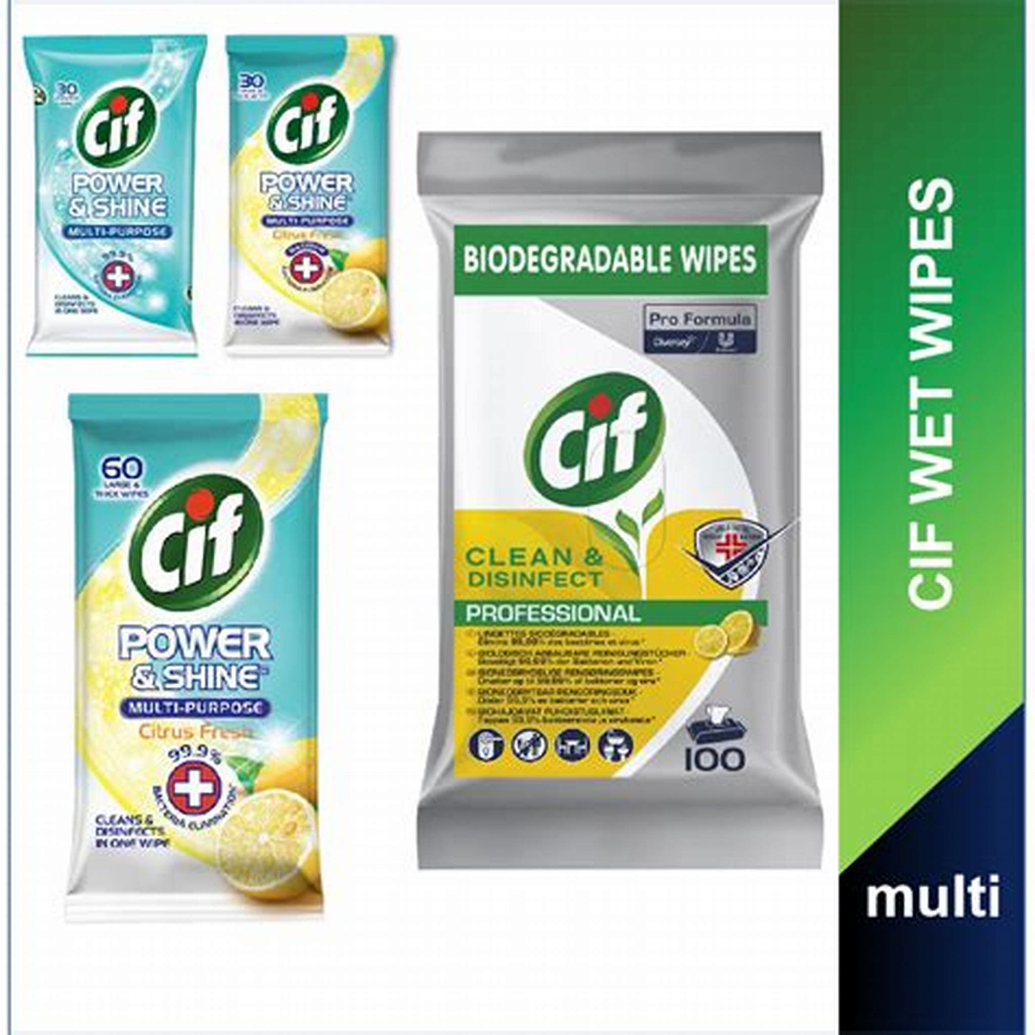 CIF POWER&SHINE WIPES