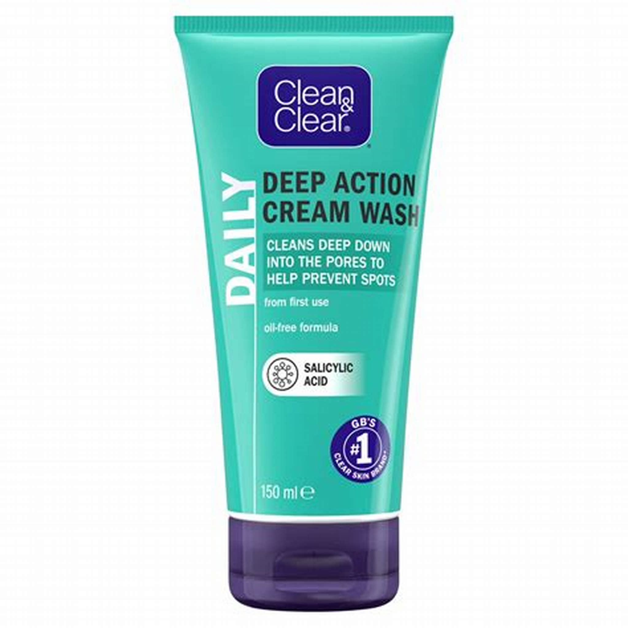 CLEAN & CLEAR DEEP LOTION CREAM WASH 150ML