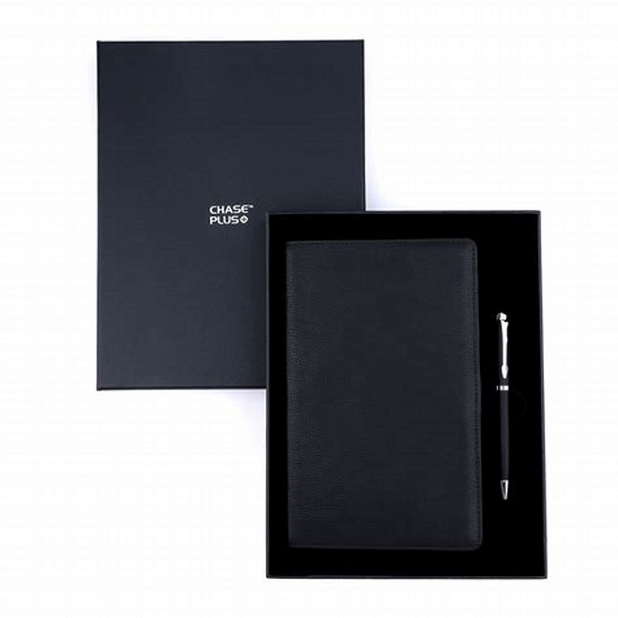 COVERED NOTEBOOK WITH PEN