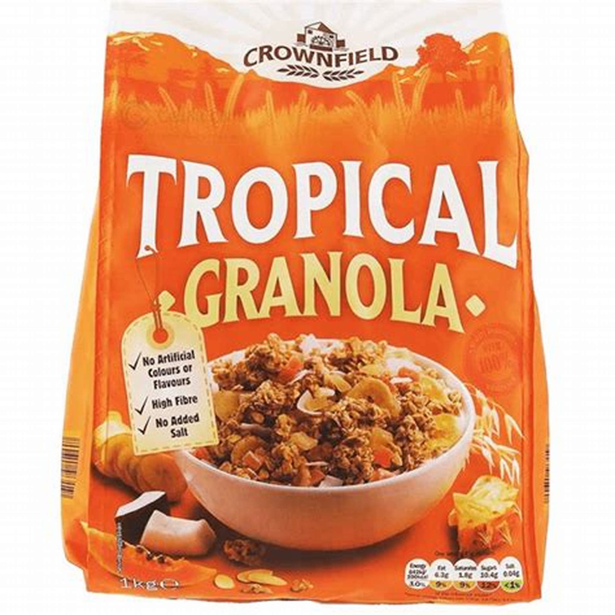 CROWNFIELD TROPICAL GRANOLA 1KG