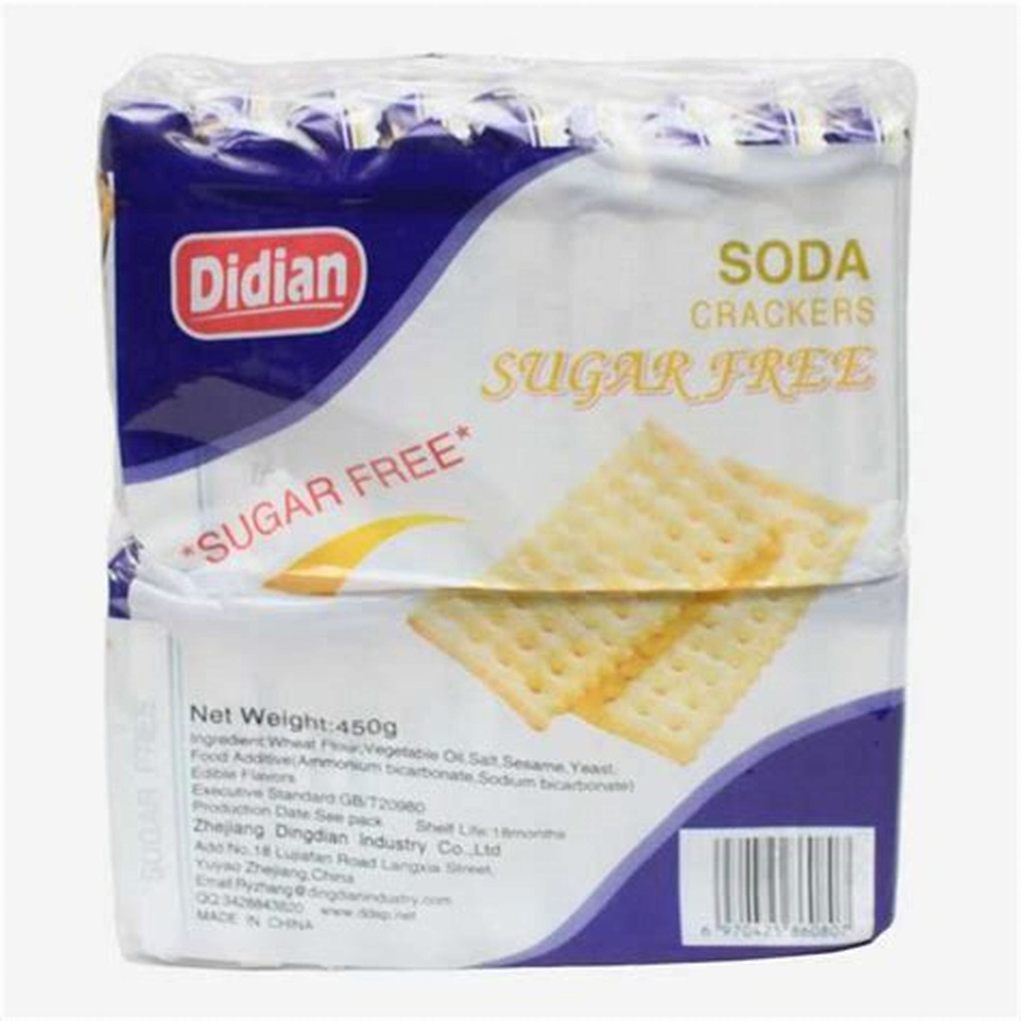 DDIAN SUGAR FREE SODA CRACKERS 450G