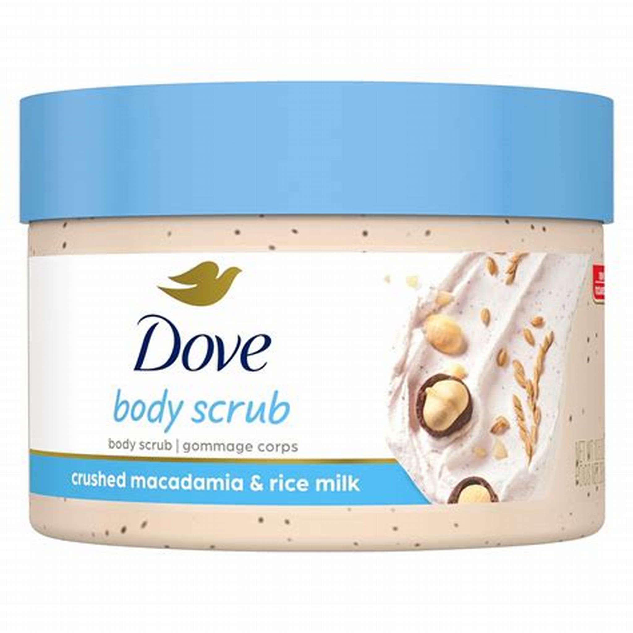 DOVE BODY POLISH CRUSHED MACADAMIA&RICE MILK