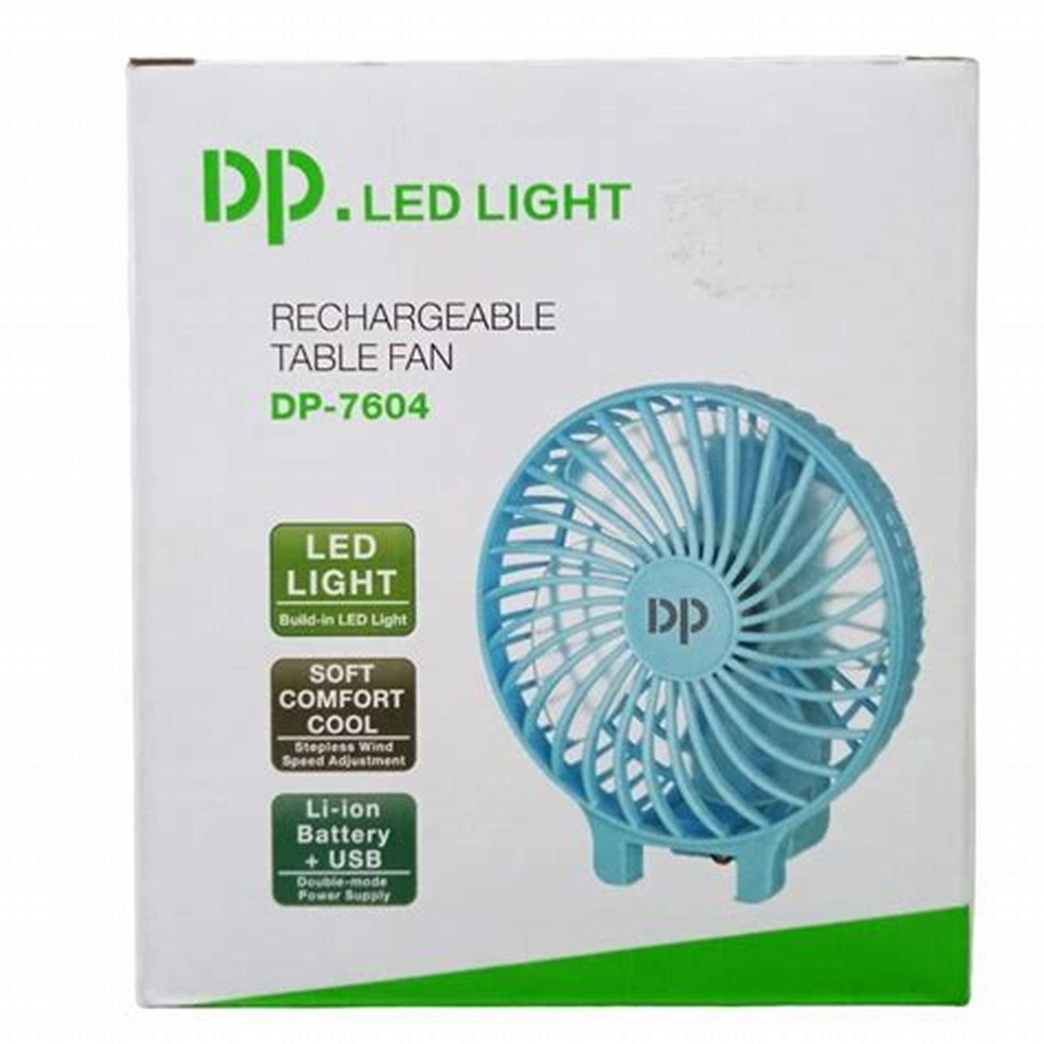 DP RECHARGEABLE FAN DP-7633