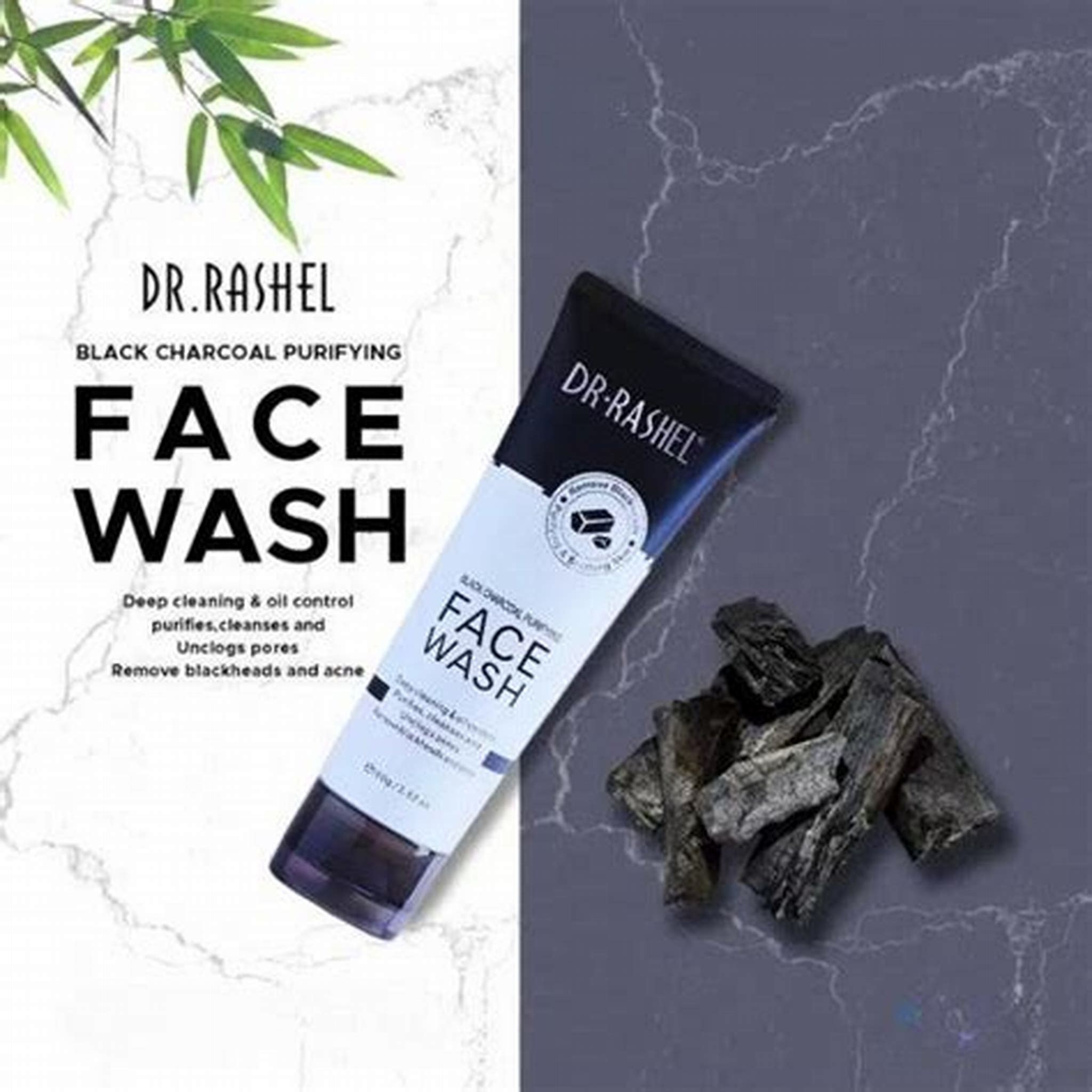 DR RASHEL FACE WASH BLACK CHARCOAL PURIFYING