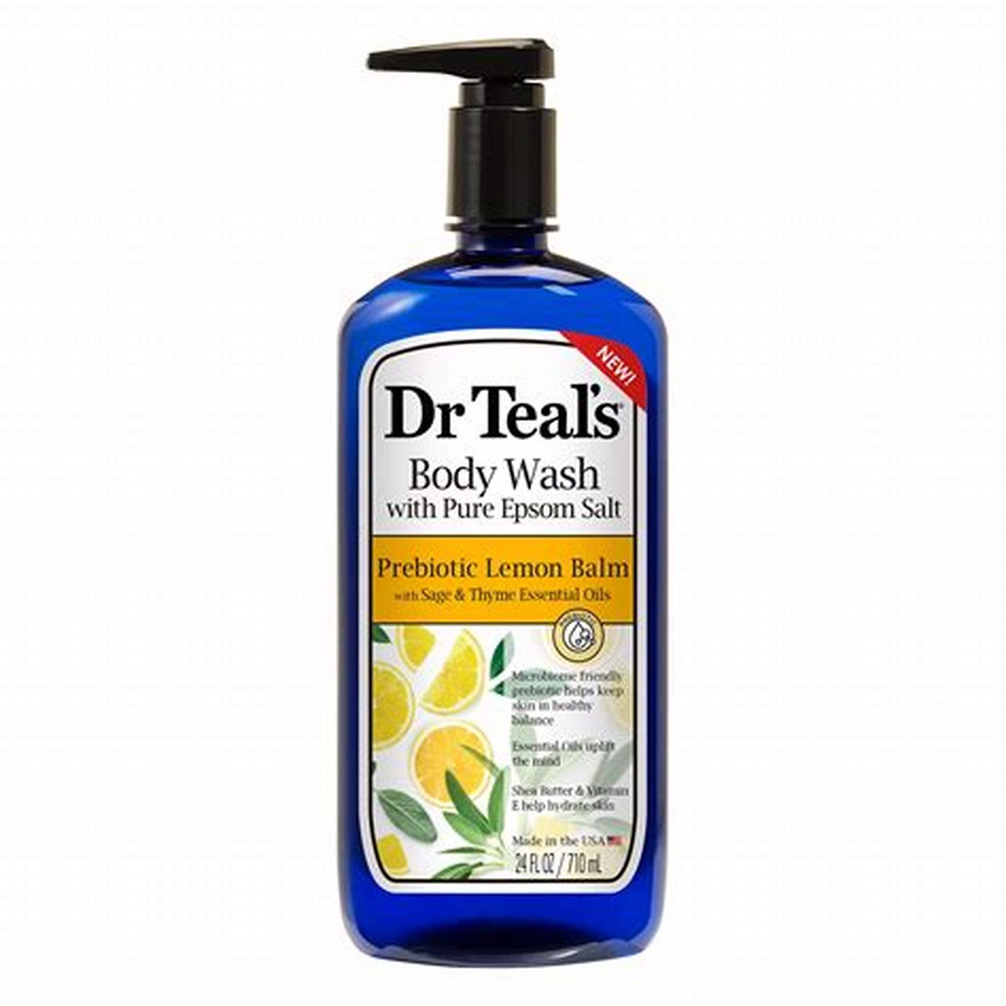 DR TEALS BODY WASH PREBIOTIC LEMON BALM 710ML