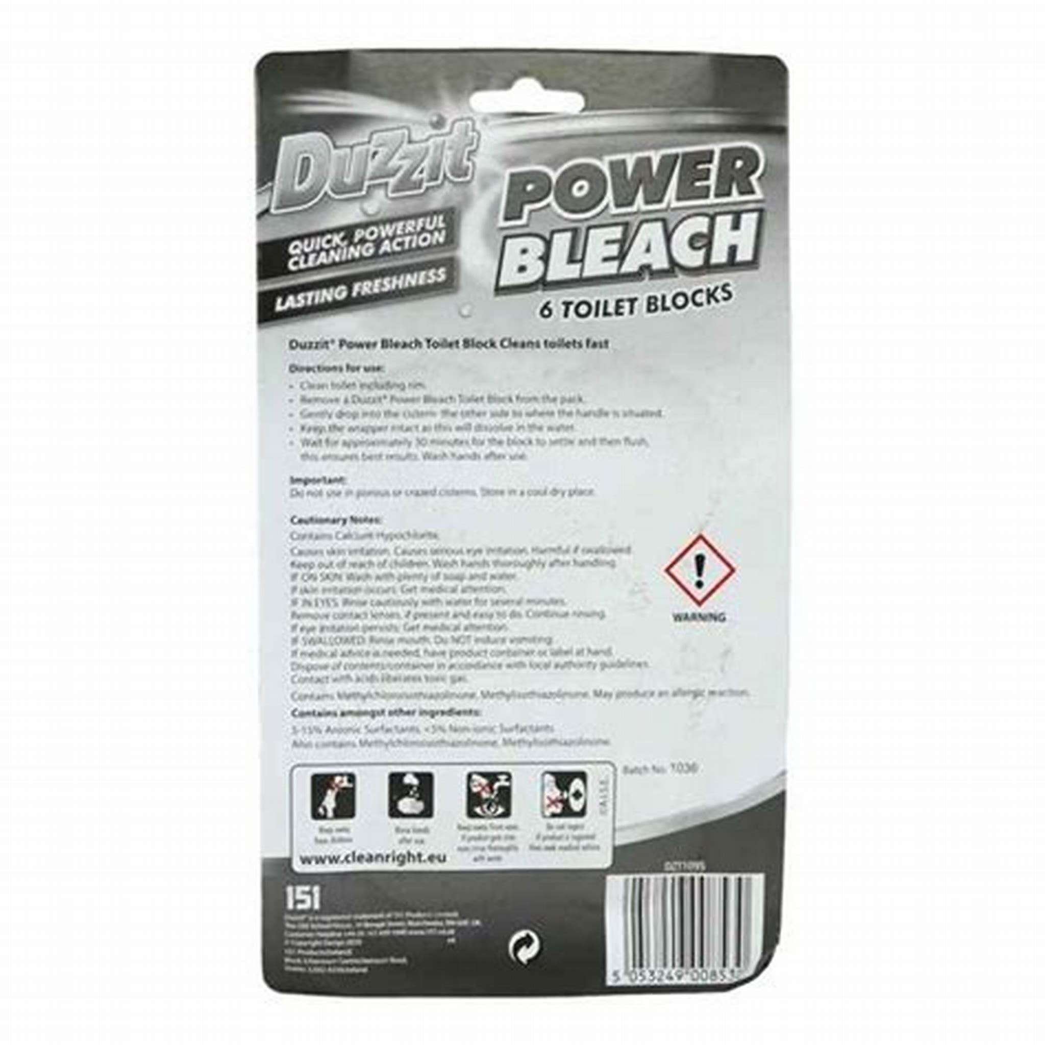 DUZZIT POWER BLEACH TOILET BLOCK