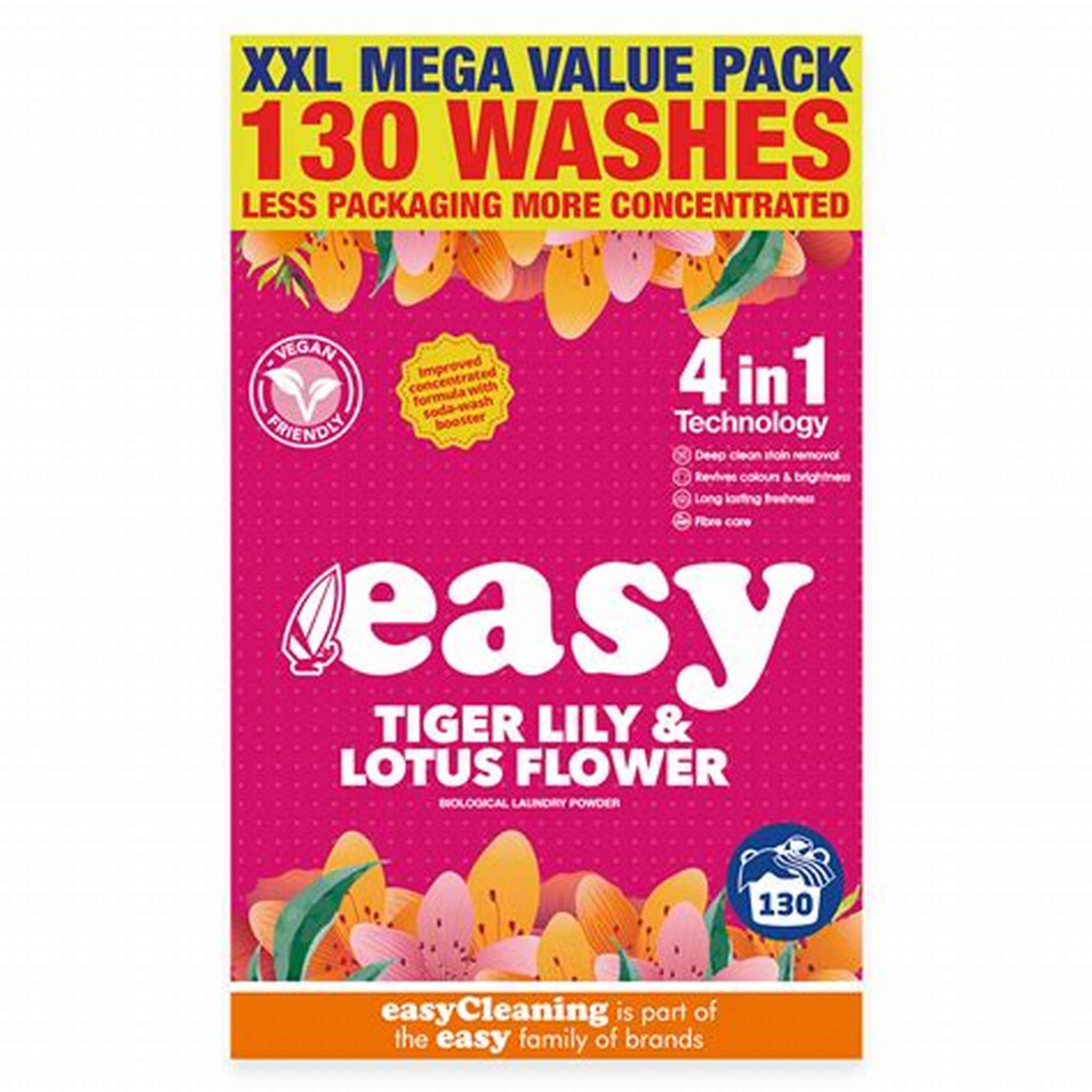 EASY 4 IN 1 130 WASHES TIGER LILY & LOTUS FLOWER