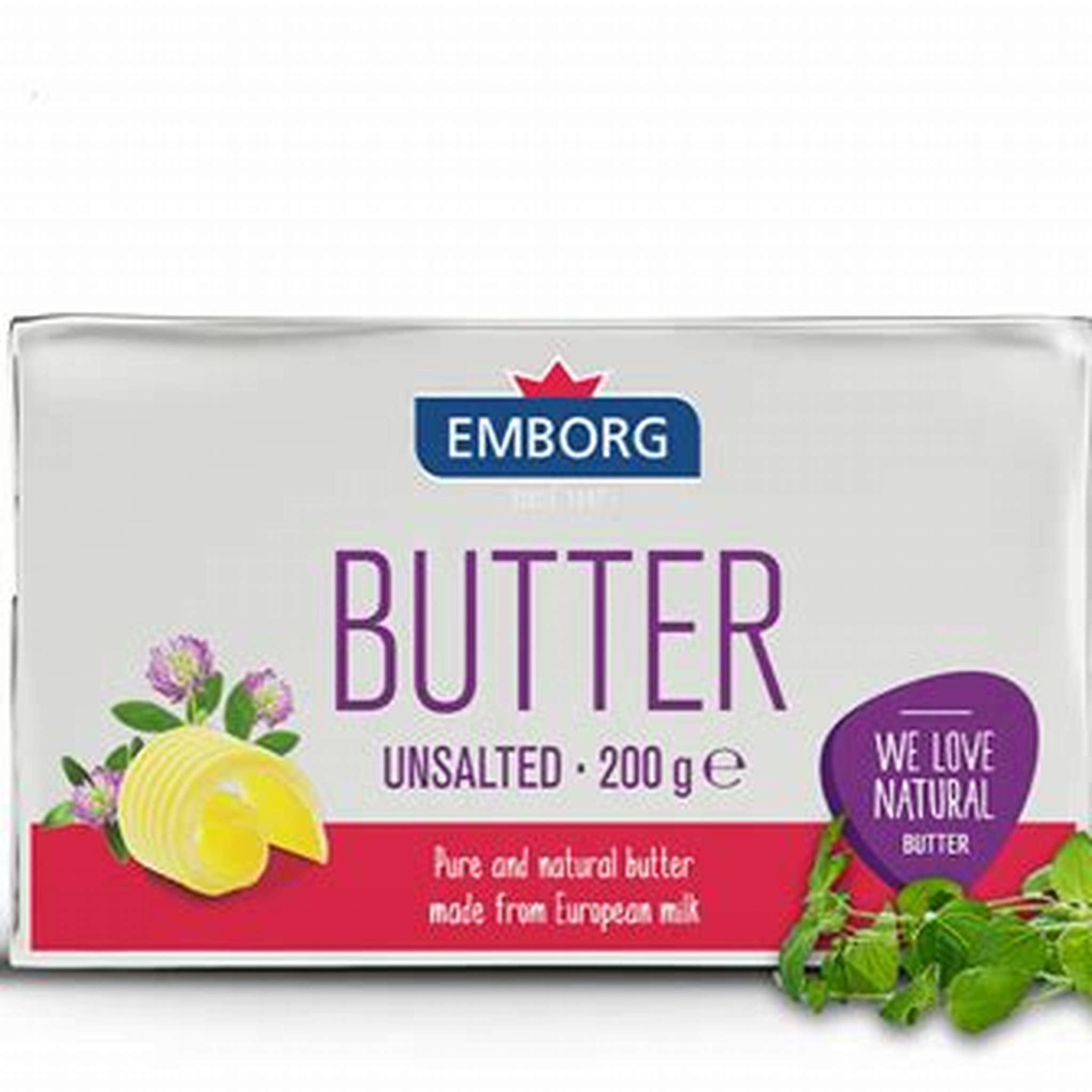EMBORG BUTTER UNSALTED 200G