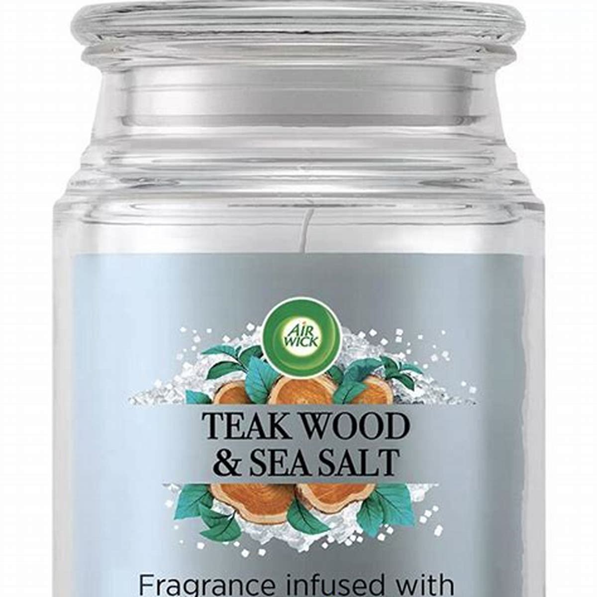 AIRWICK CANDLE TEAK WOOD & SEA SALT