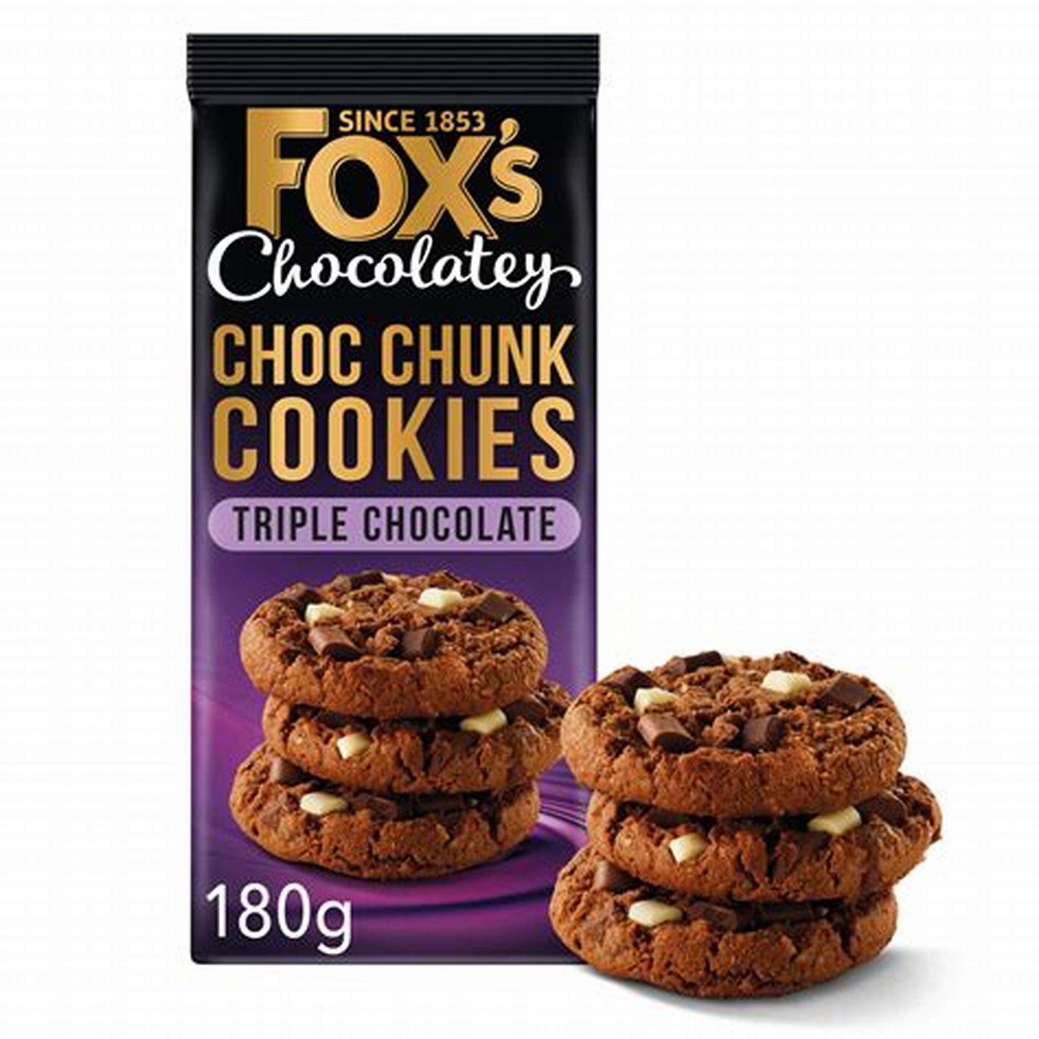 FOX’S TRIPLE CHOCOLATE COOKIES 180G