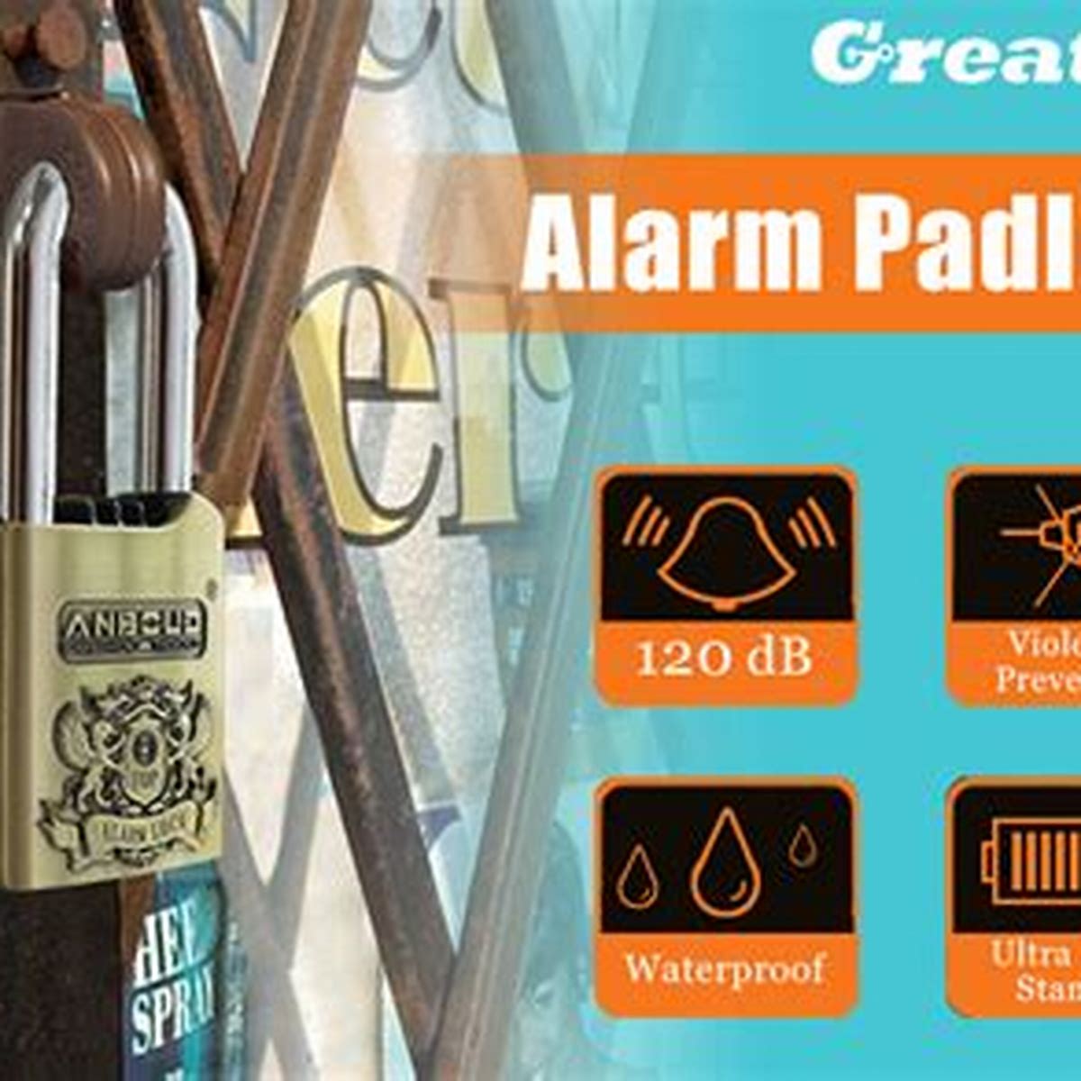 ALARM LOCK SECURITY PADLOCK