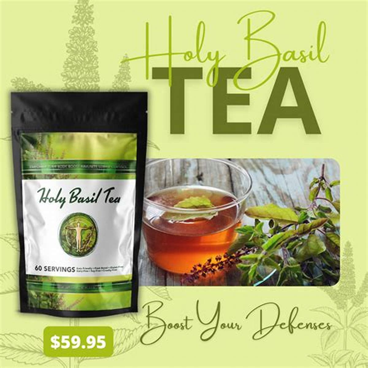 ALDO HELPS BASIL LEAF TEA