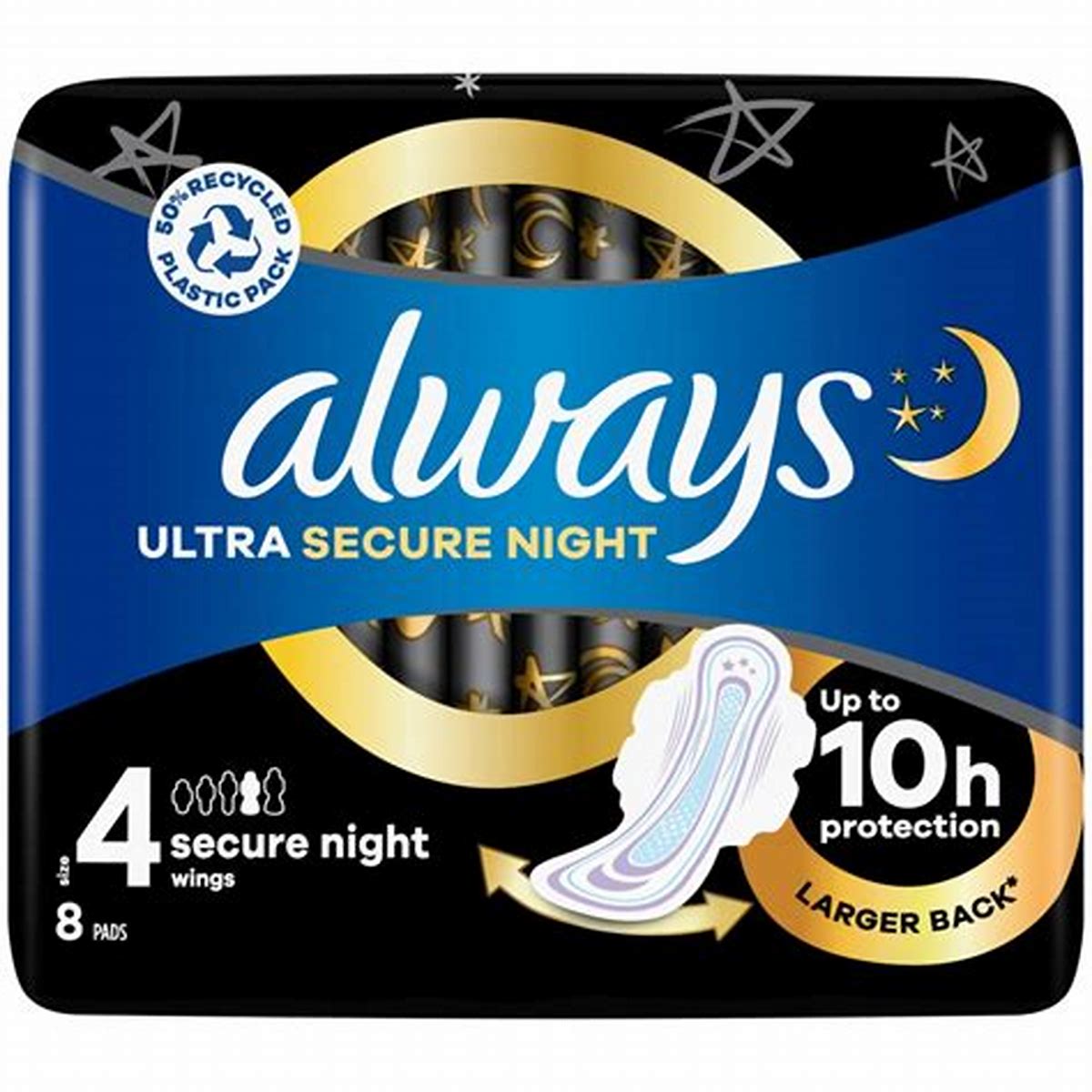 ALWAYS ULTRA SECURE NIGHT 8 PADS