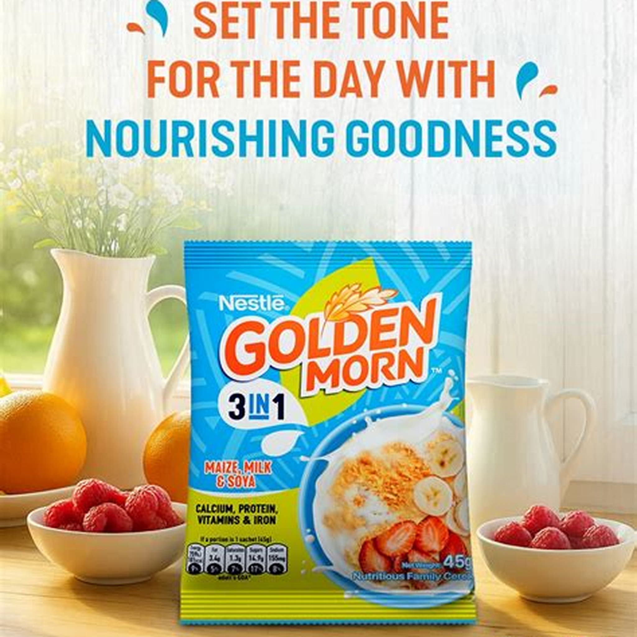 GOLDEN MORN 3IN1 45G