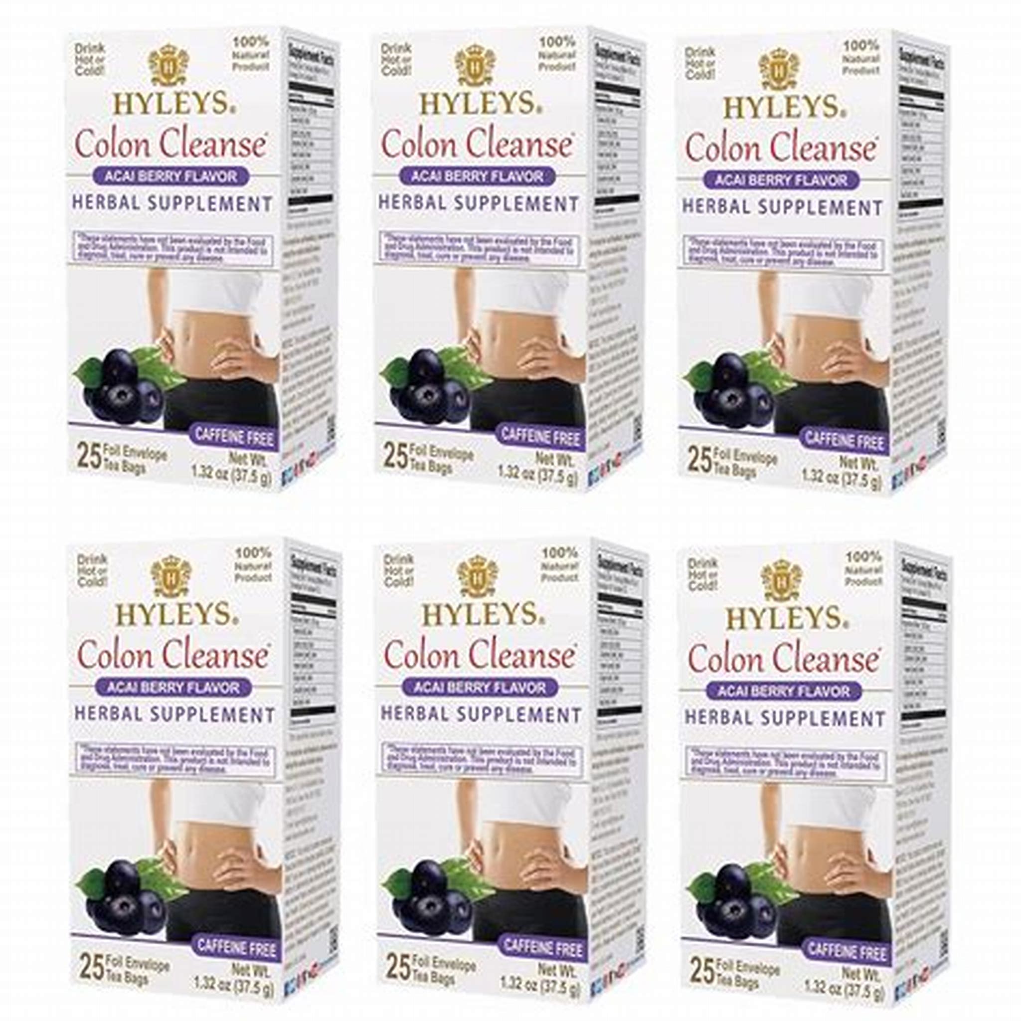 HYLEYS COLON CLEANSE ACAI BERRY FLAVOR