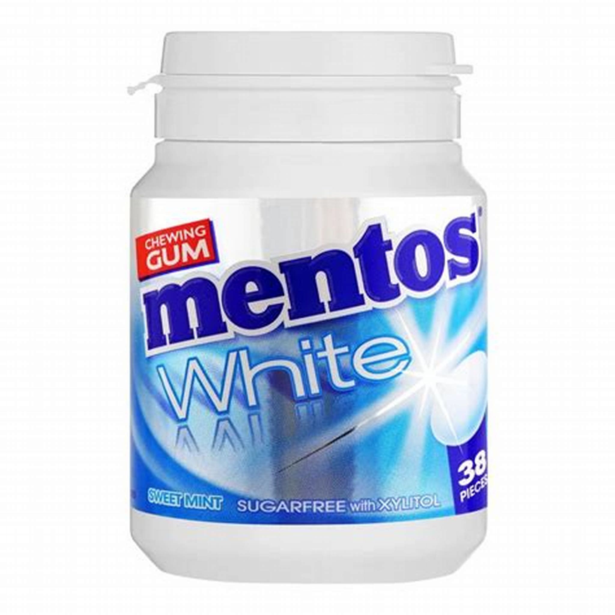 MENTOS GUM WHITE SWEET MINT