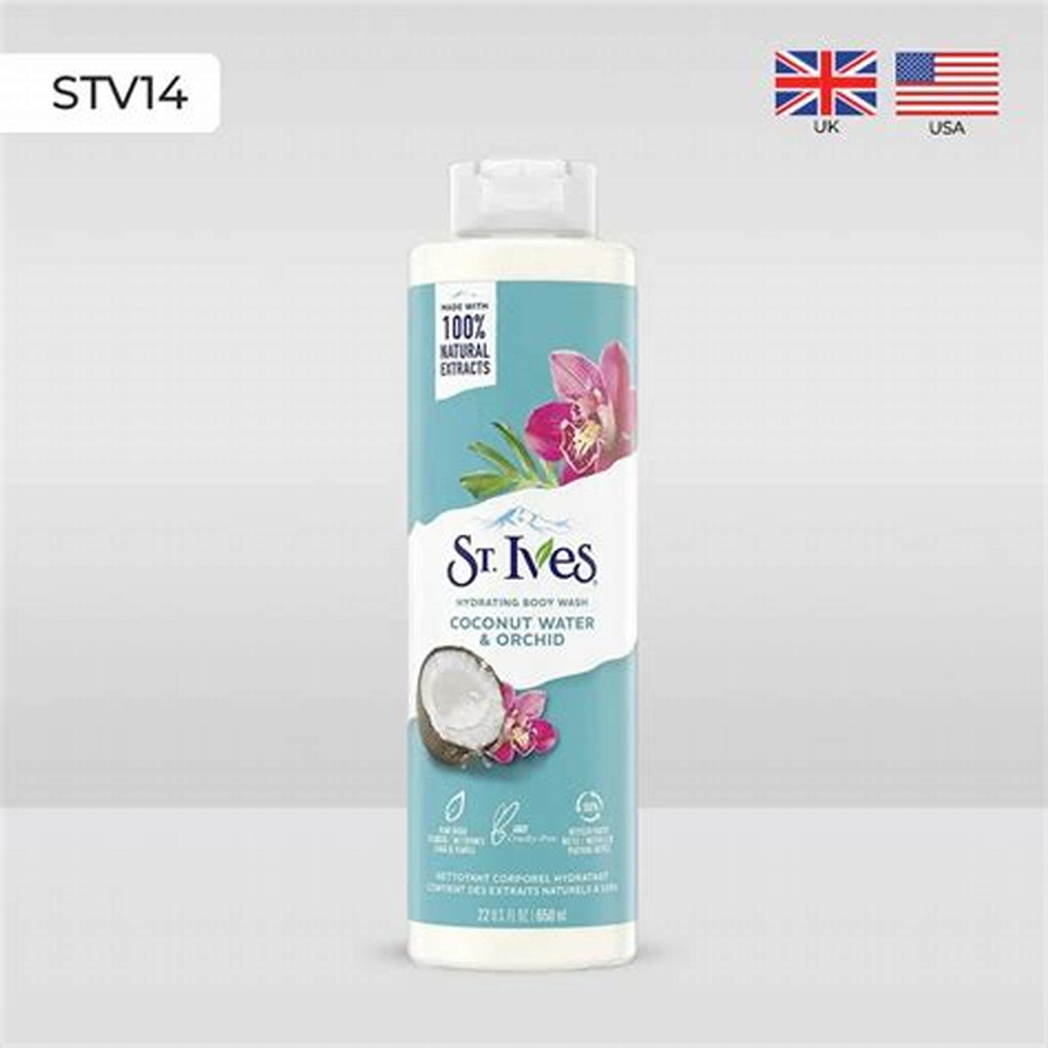 ST. IVES BODY WASH COCONUT WATER & ORCHID 650ML