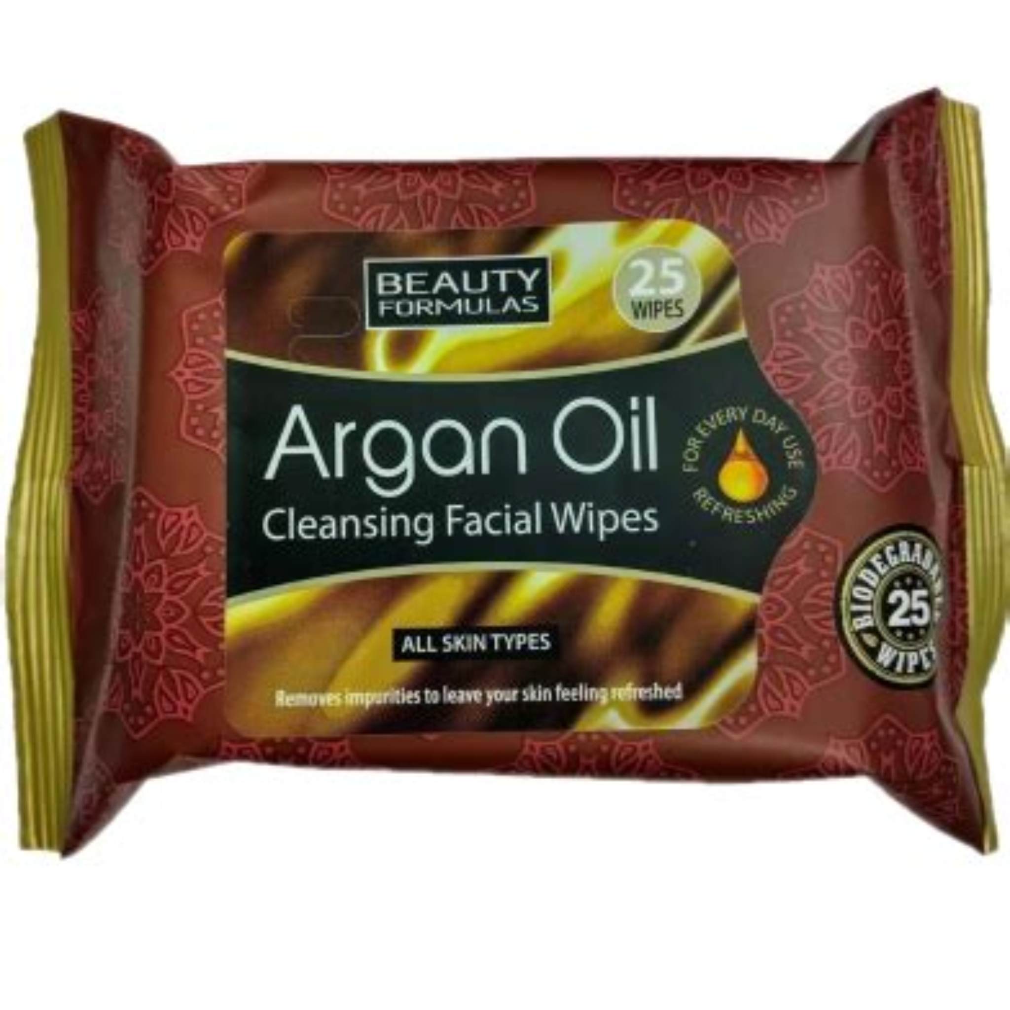 BEAUTY FORMULAS WIPES ARGAN OIL