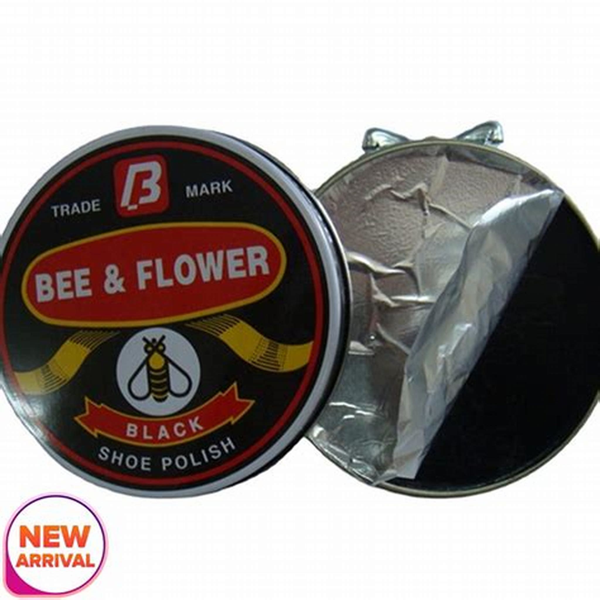 BEE & FLOWER BLACK SHOE POLISH BIG SIZE